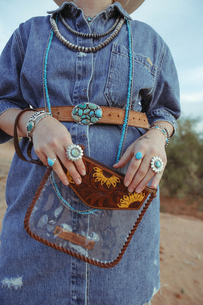 The Sunflower Fields Clear Bag