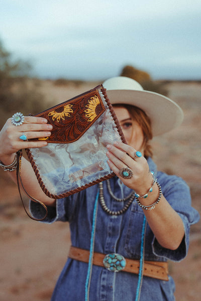 The Sunflower Fields Clear Bag