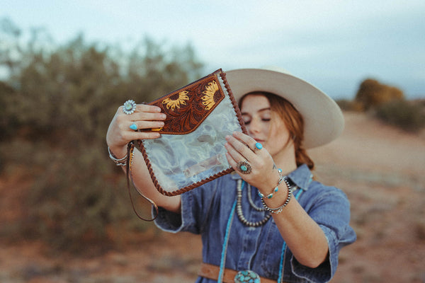 The Sunflower Fields Clear Bag