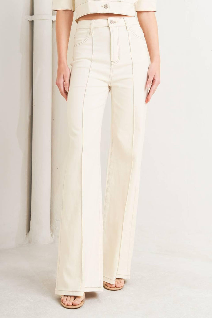 MODERN NEUTRAL TWILL PANTS