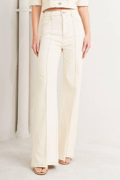 MODERN NEUTRAL TWILL PANTS